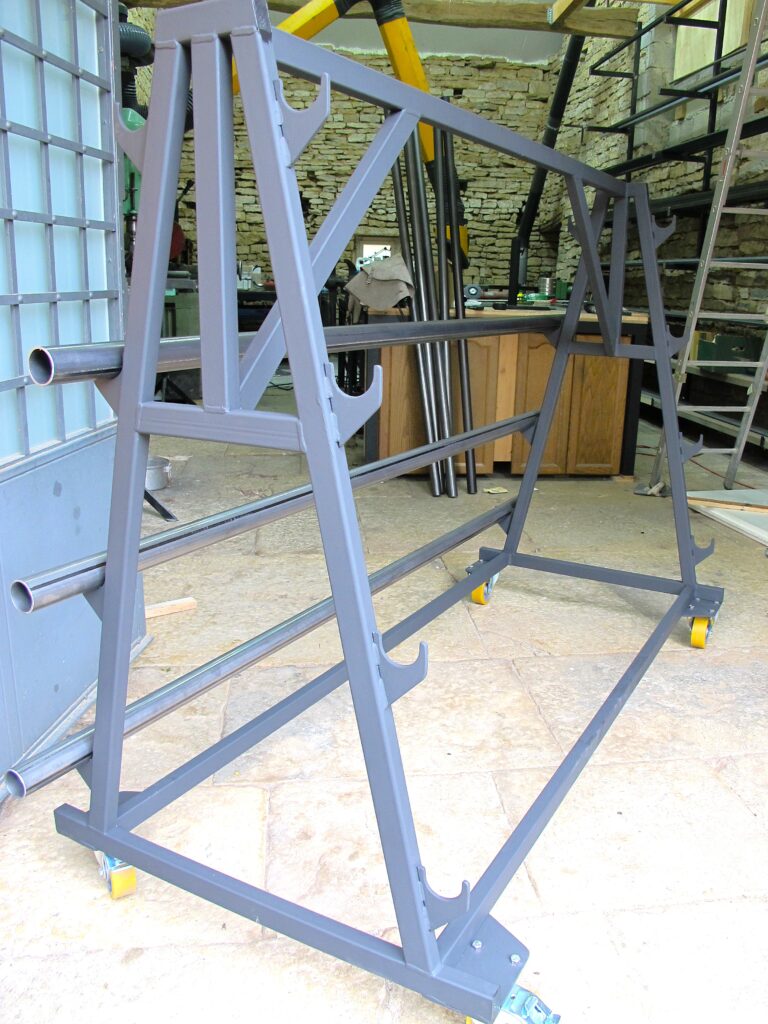 Chariot pour tapis de danse